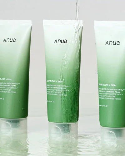 ANUA Double Cleanser | Oil Cleanser + Foam Wash for Deep Makeup Removal & Pore Cleaning - Divine Skin