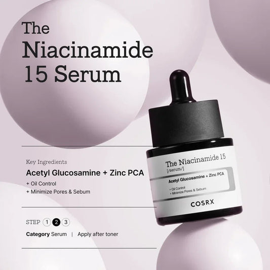 COSRX The Niacinamide 15 Serum. سيروم النياسينامايد 15% من كوزركس - Divine Skin