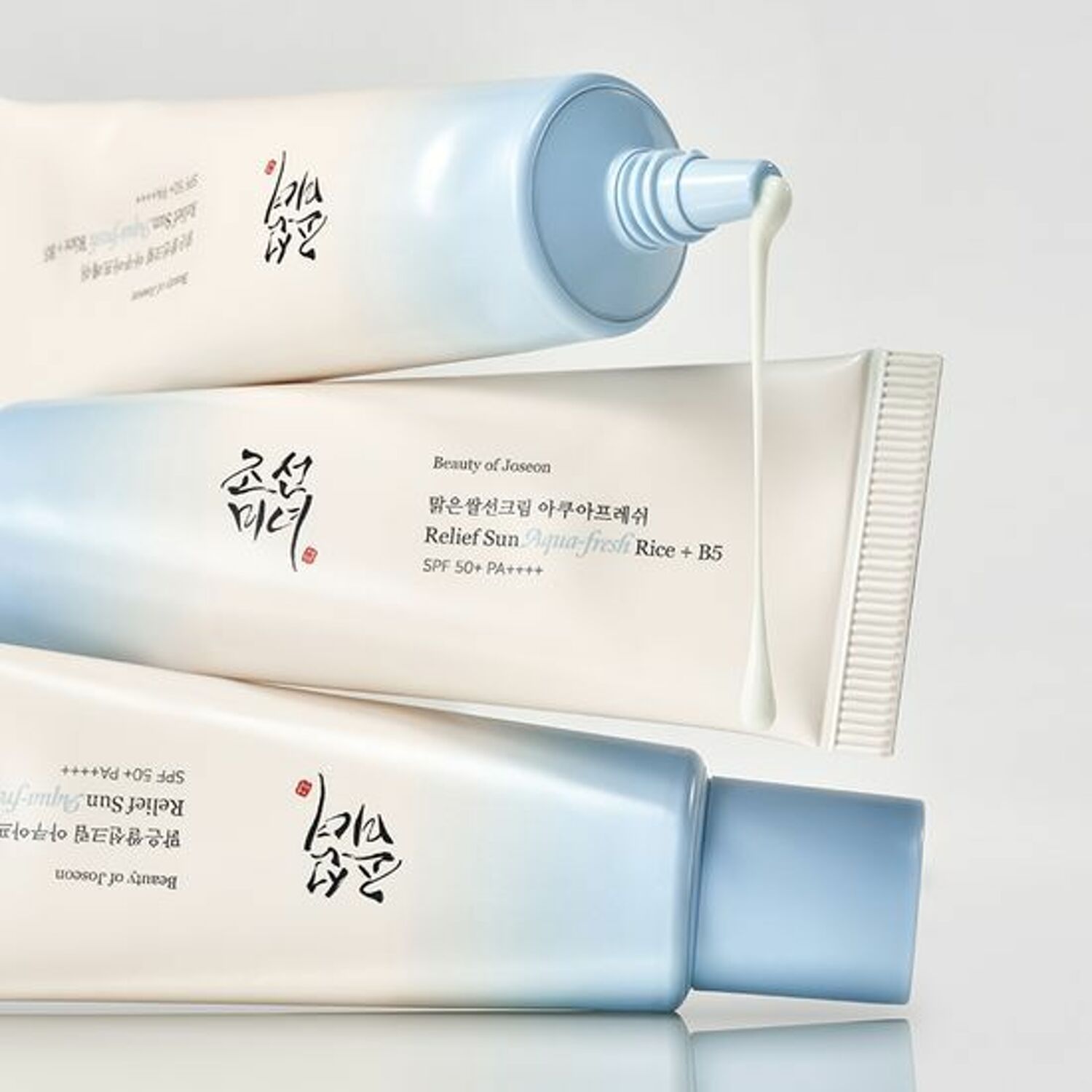 
Beauty of Joseon Relief Sun Aqua-Fresh: Rice + B5 (SPF50+ PA++++) واقي شمس بخلاصة الأرز + فيتامين ب5
