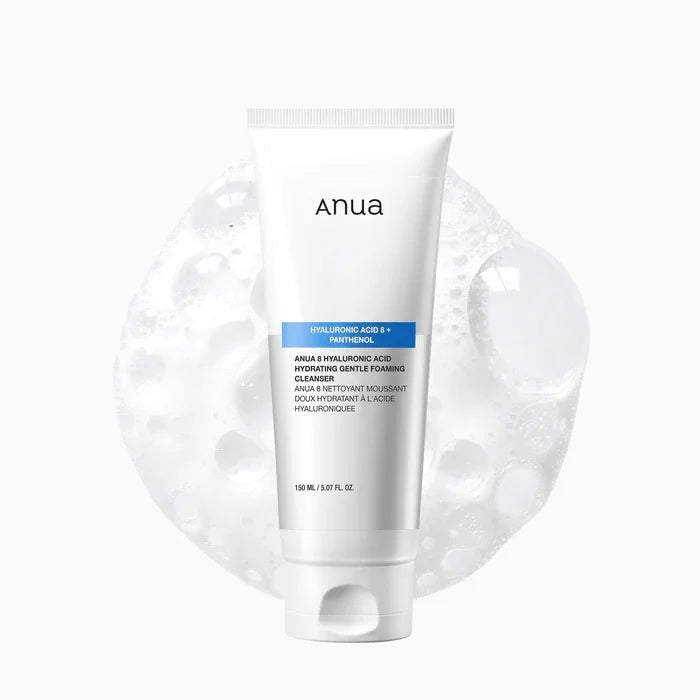 ANUA 8 Hyaluronic Acid Foaming Cleanser | Deep Hydration & Gentle Daily Cleansing - Divine Skin