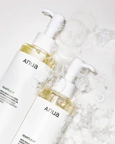 ANUA Double Cleanser | Oil Cleanser + Foam Wash for Deep Makeup Removal & Pore Cleaning - Divine Skin
