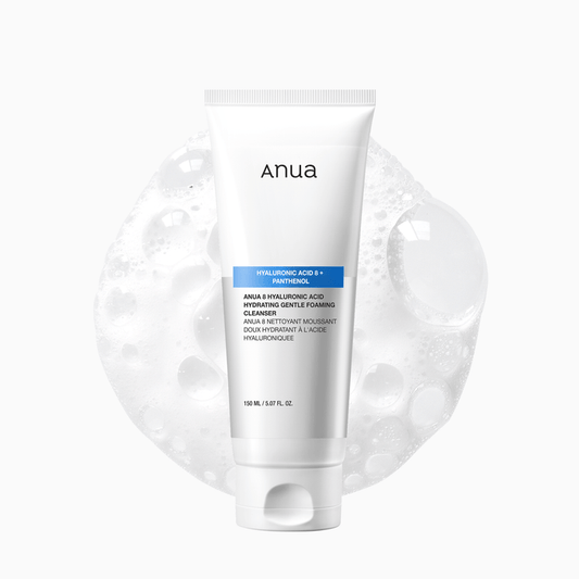 ANUA 8 Hyaluronic Acid Foaming Cleanser | Deep Hydration & Gentle Daily Cleansing